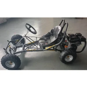 Fun for All Ages 196CC Quality Wet Clutch Transmission Go Karts Pedal Accelerate Pedal Brake Closed Backyard Grass Go Cart