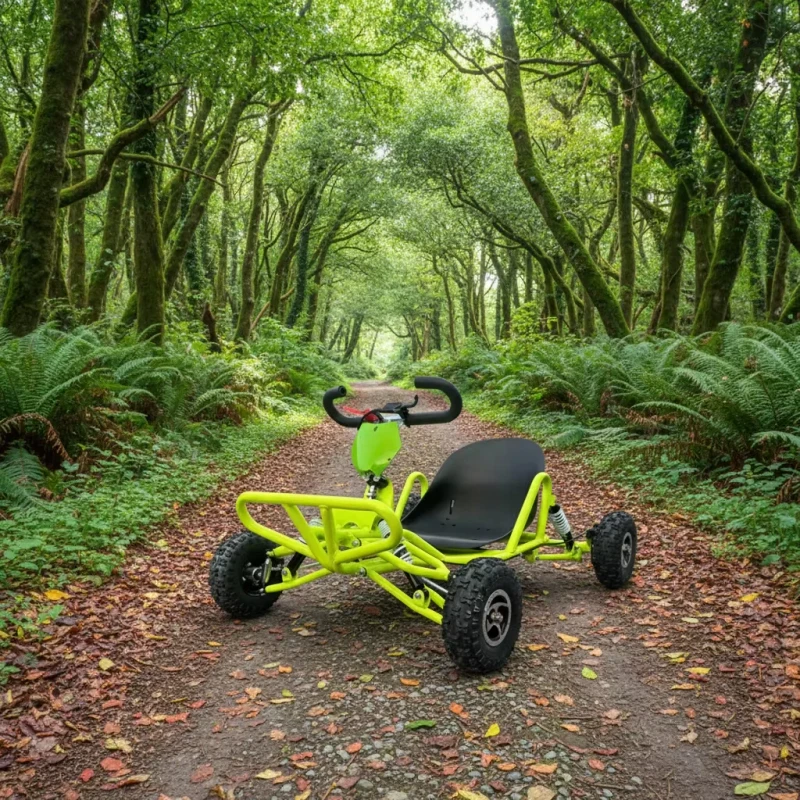 Gas Powered 80CC Pedal Go Kart Buggy Kit Pull Start Chain Drive Hydraulic Disc Brakes Off road 200kg Max Load 35km h Top Speed