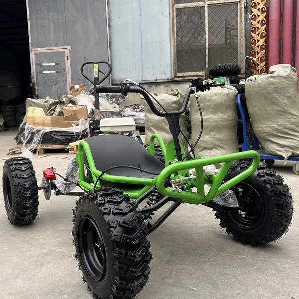 Gas Powered Go Kart Children and Adults 212cc 4 Stroke 200kg Load Capacity All Terrain Off Road 60km/H CVT Transmission Go Kart