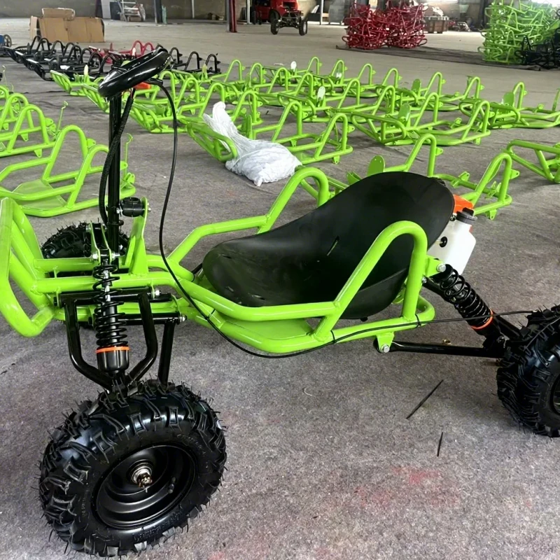 Gasoline 80CC Throttle Pedal Go Kart All Terrain UTV Beach Drift Bike Two Stroke 35km/h Speed 2X4 Drive for Outdoor Use