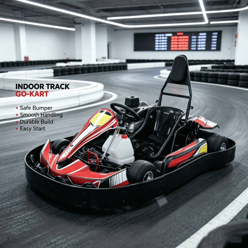 Gasoline Powered Adult Go Kart High Performance Racing Kart with Hydraulic Disc Brakes for Track Drifting