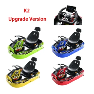 Go Kart Electric Drift Indoor Outdoor Racing Kart Adjustable Speed for Kids Adults Similar Model with Razor Tottoms K1 Speed