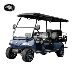 Go Kart HDK for 6 Seaters 48V 160AH Lithium Battery 6.3KW AC Motor Off road Buggy Sightseeing Bus Electric Golf Cart