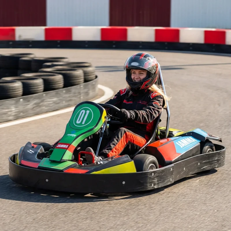 Go Kart Pro High Speed Electric Racing Go Kart for Kids and Adults Outdoor Use