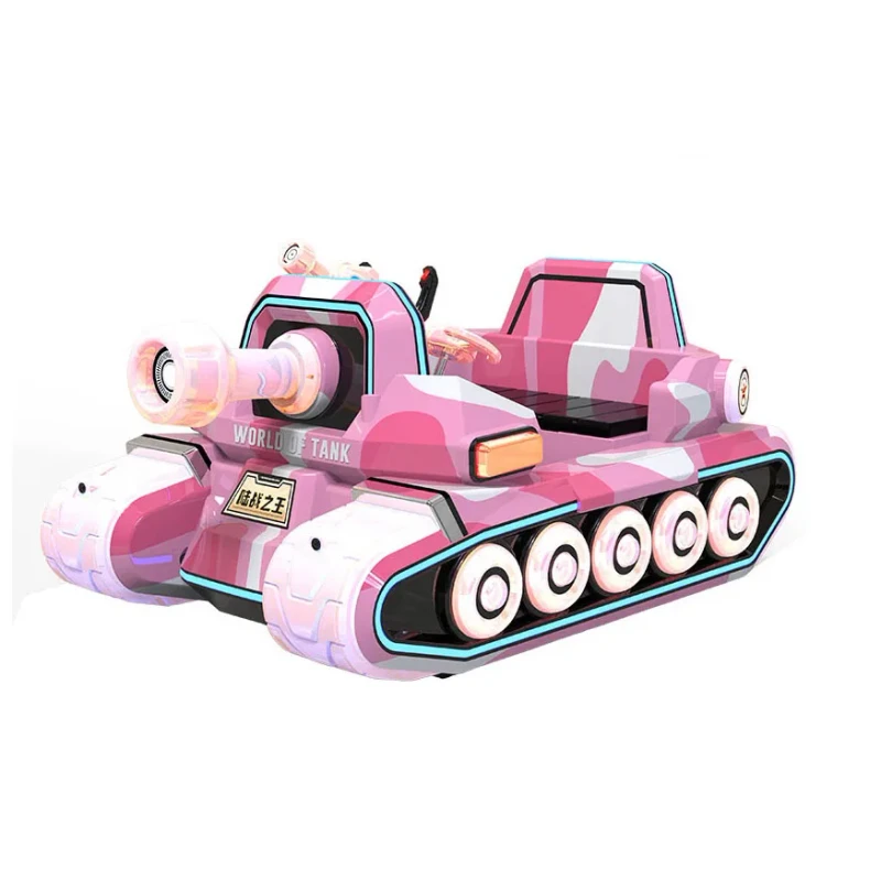 Go kart Coin operated Electric Kiddie Rides Battery Charger Bumper Tank Car for All Ages Outdoor Sports Park Playground