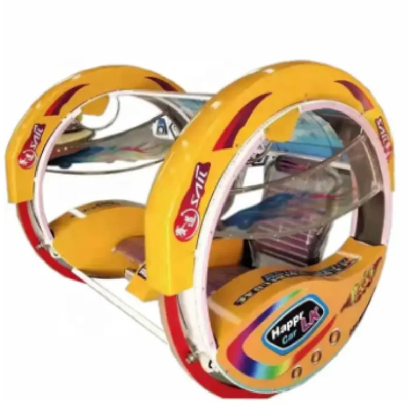Good Item Rotation Rolling Ride Rocking Le Bar Rides Children Amusement Cars 360 Degree Rotating Electric Happy Swing Car