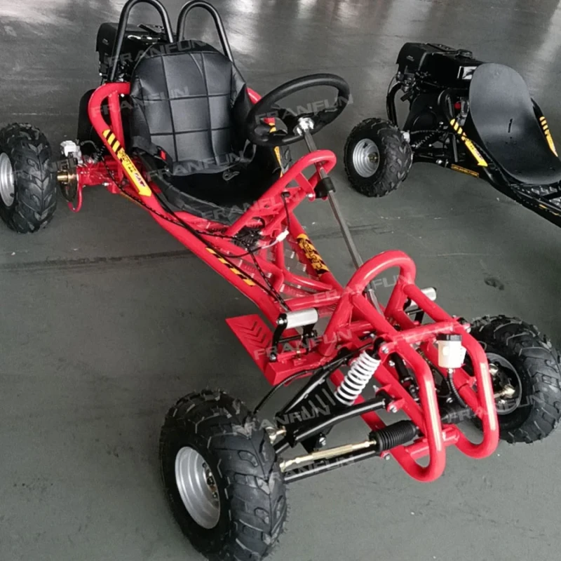 Grassland Explore 4 Wheeler Karts Adults 4 Stroke 9hp Gasoline Go Karting Go Cart on Suspension