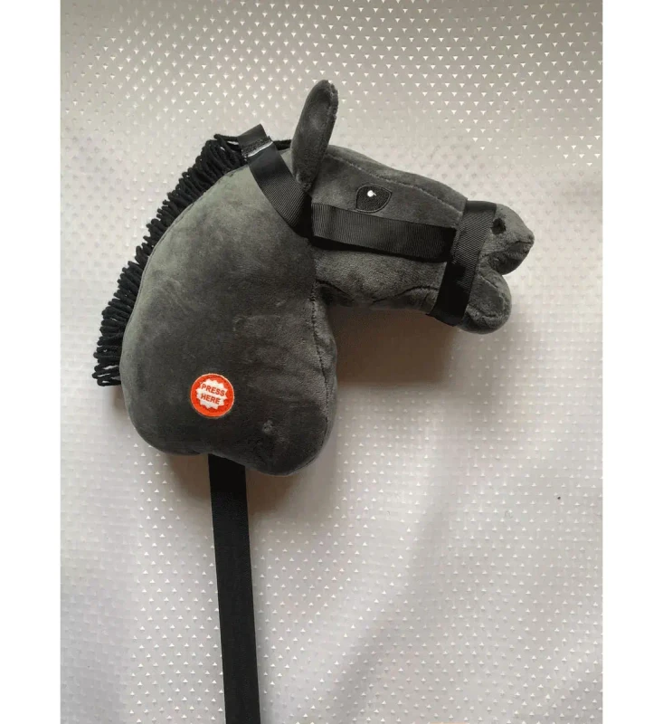 HORSE STICK PLUSH HOBBY HORSE WITH SOUND TOY 70 CM PLUSH STUFFED ANIMAL TOYS