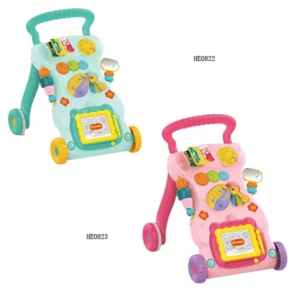 HUANGER Multi functional Baby Push Walker Trolley Musical Baby Walker With Toys
