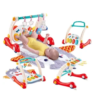 HW New Owl Theme 4 in 1 Baby Pedal Piano Toddler Game Activities Fitness Mat Infant Toys Play Gym Mats Babies Stroller Sets