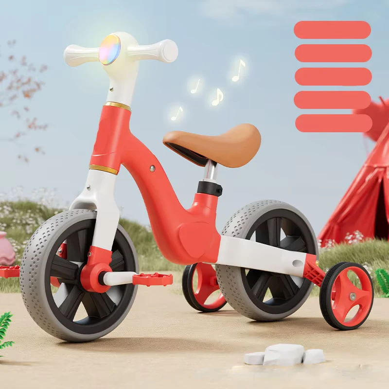 Hand Children Tricycle Kid Tricycle Lightweight with Pedals Stable Structure Kids Tricycle