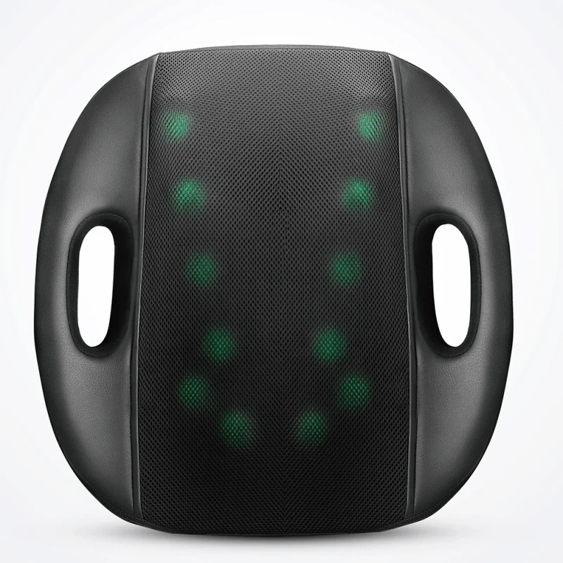 Handheld Car Seat Body Support Cushion with Whole-Body Massage Vibrator Neck and Back Relax Seat Cushion with Heat Function