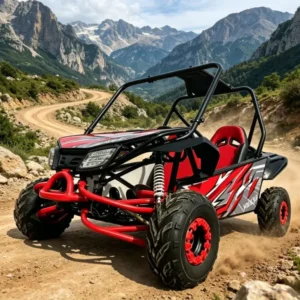 Heavy Duty All Terrain Electric Car 35km h Hydraulic Shock Absorber Off Road Vehicle