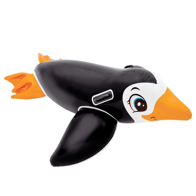 Heavy Duty PVC Inflatable Penguin Ride On Pool Float Water Swimming Rider Toy for Pool