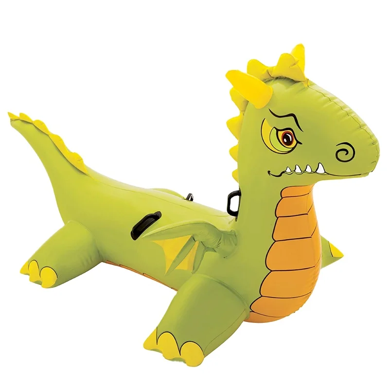Heavy Duty PVC Large Inflatable Grumpy Dinosaur Ride On Pool Float