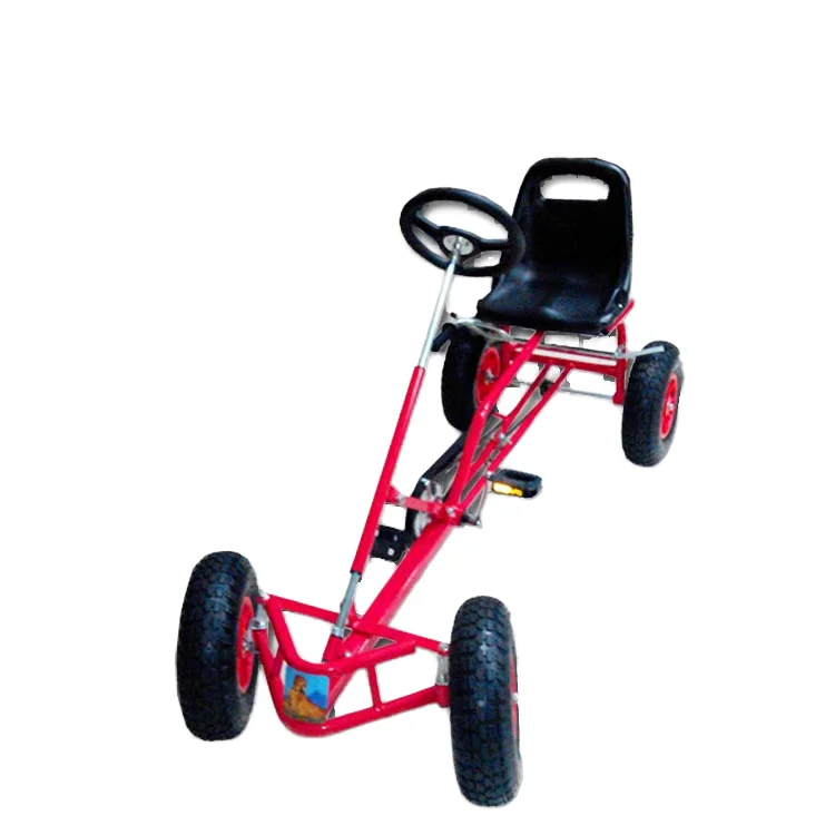 Heavy Duty Pedal Go Kart for Kids and Adults Ride on Car with Inflatable Rack Track