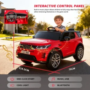 Hebei Children Toy Factory Ride on Car Single-Seat Kids Electric Car Black Red Music White