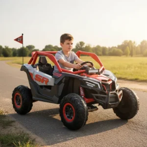 High-Capacity 12v Ah Power Wheel Battery Electric Ride-On Cars for 2-8-Year-Old Kids Children’s Toy Car Made of Plastic