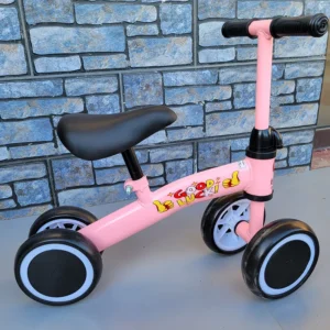 High Carbon Steel Kids Tricycle with 4 Wheels for Training Safety