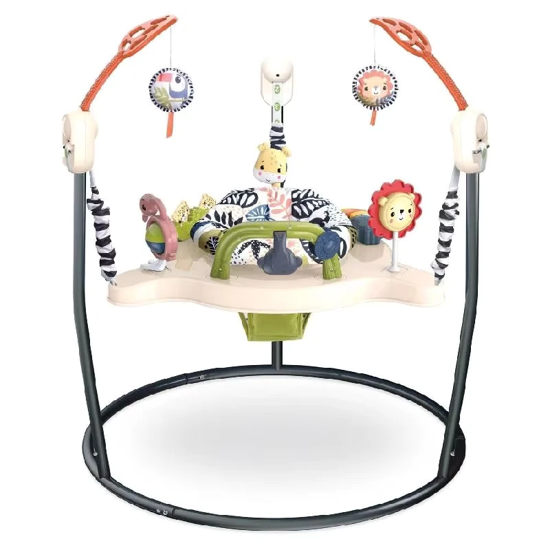High Chair Bouncer Light Plastic Frame Baby Jumper for 6 Months 3 Years with Music Foldable 20KG Load Capacity
