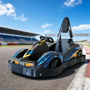 High Efficiency Quiet Motor Entertainment Racing Stable Performance Durable Steel Frame Adult Electric Go Kart for Indoor Fun