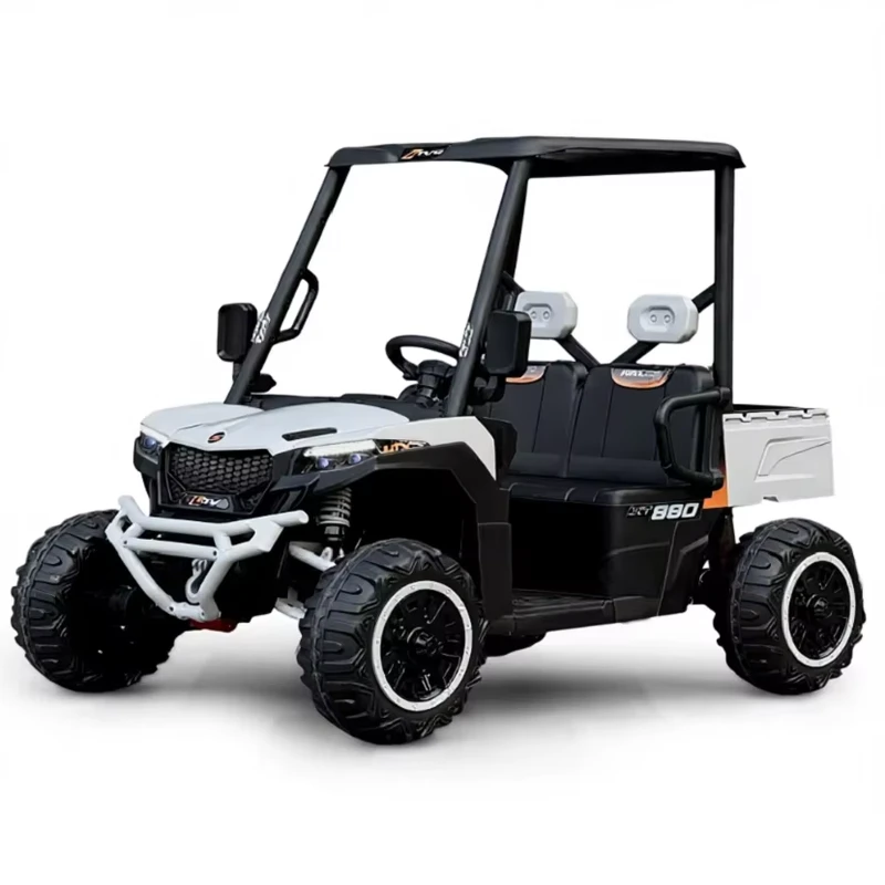 High Horsepower 12V10AH Battery Driven Kids Electric Ride On Car Sturdy Plastic Material for Children Aged 2-4 & 5-7 Years Play
