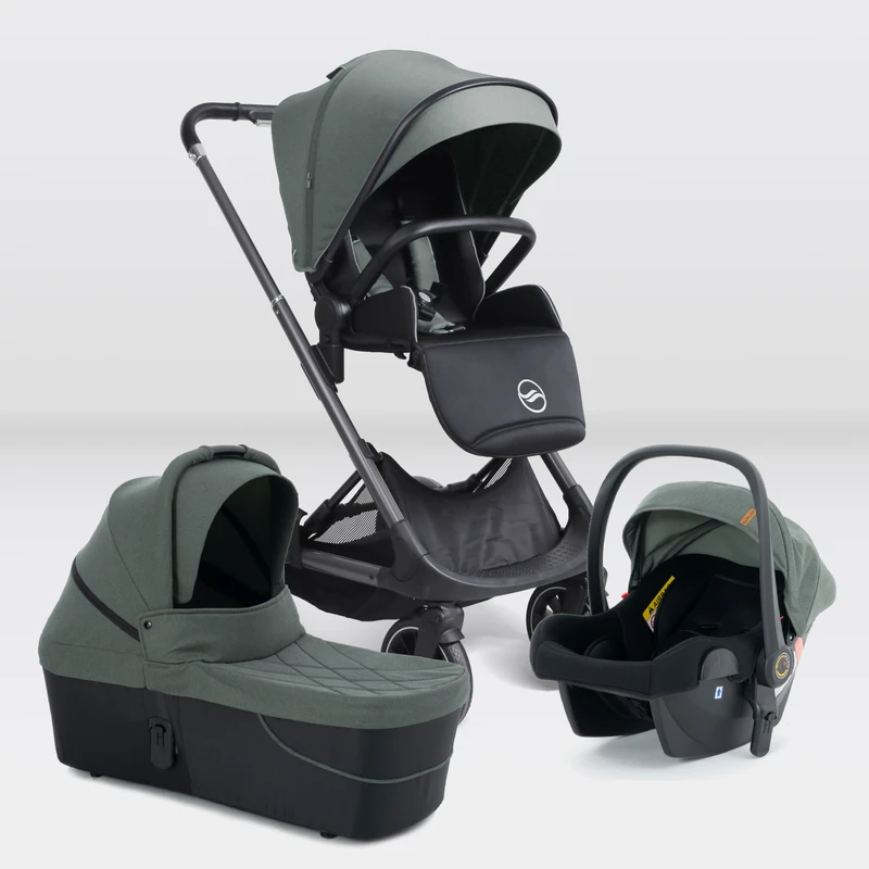 High Landscape 3 in 1 Baby Stroller with Carrycot Reversible Car Seat & Luxury Pram for Newborn Travel