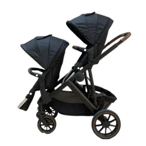 High Landscape Aluminum Baby Stroller Foldable Reversible Twin Baby Stroller with Adjustable Handle