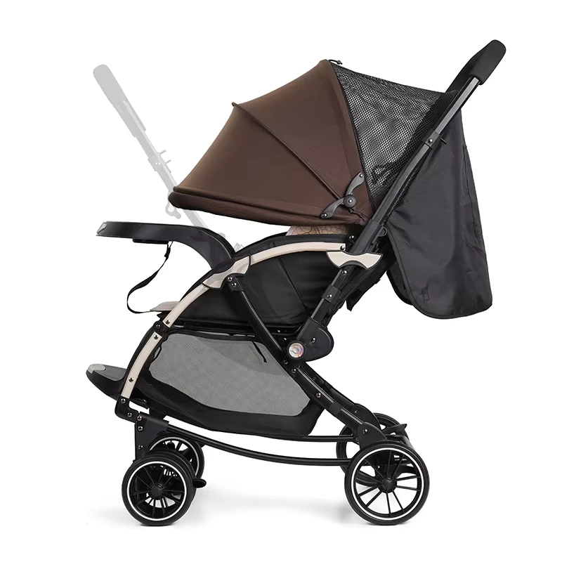 High Landscape Baby Stroller Shockproof Folding Baby Pram for Family Travel 3 in 1 Stroller for Baby