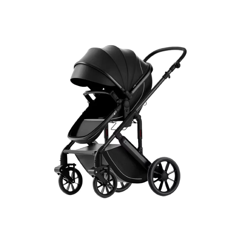 High Landscape Two-way Seat Reclining Foldable Metal Baby Stroller Multifunctional 2 in 1 0-6 Months