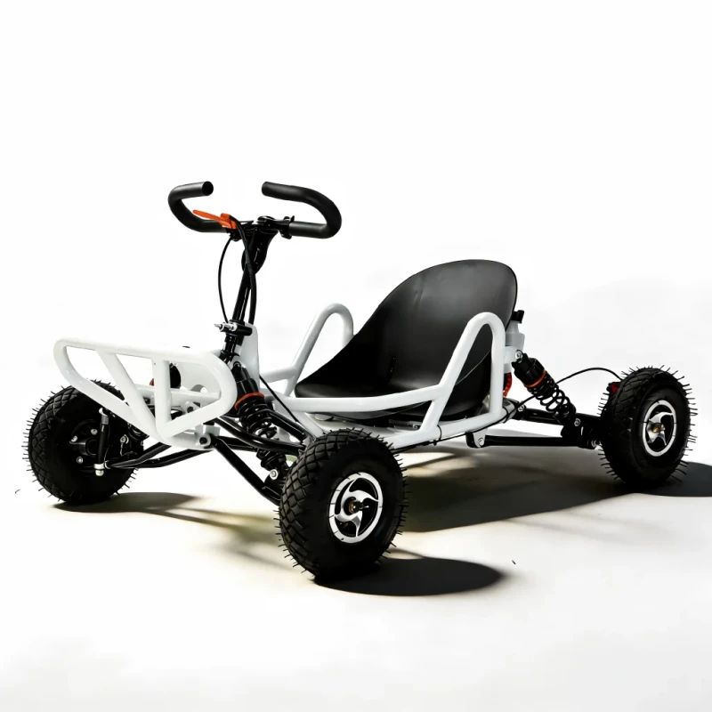 High Performance Mini Off Road Go Kart Small Tire 4 Wheeler with Shock Absorber Perfect for Backyard Grass & Amusement Park