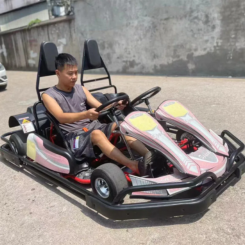 High Quality Adult Amusement Racing Karting Cars Petrol Double Seats Go Karts 270cc 6.5hp Karting Cars