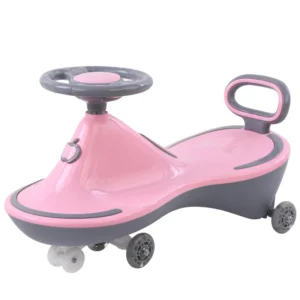 High Quality Baby & Kids Swing Car to Drive with Music New Design 5188 Plastic Toy with Three Wheels