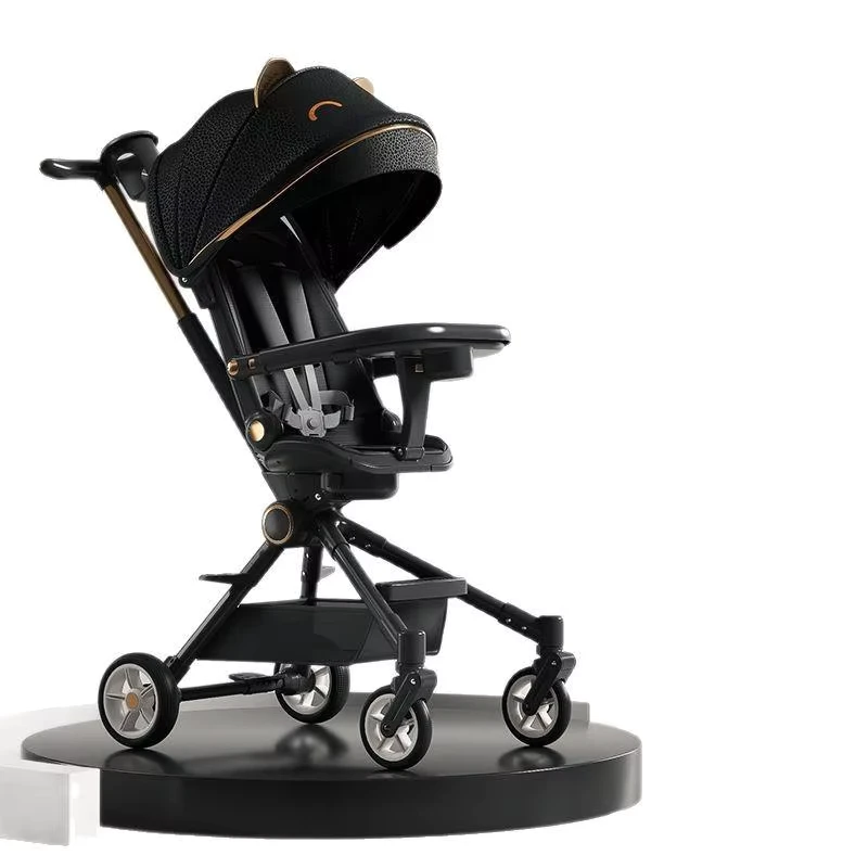 High Quality Baby Stroller with Comfortable Backrest Ridge Protection Stable Chassis Aluminum Alloy Stroller