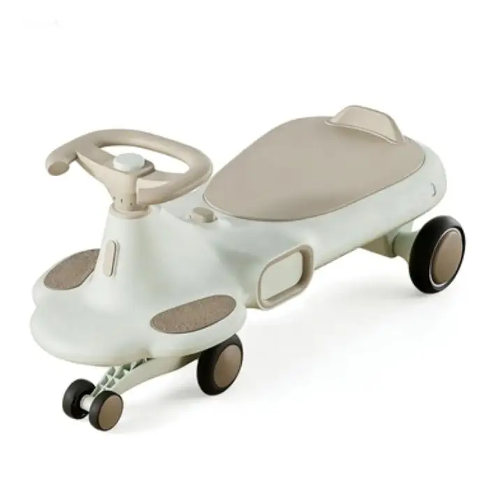 High Quality Electric Portable Push Rod Four Wheel Car Plastic Twist Toy for Babies