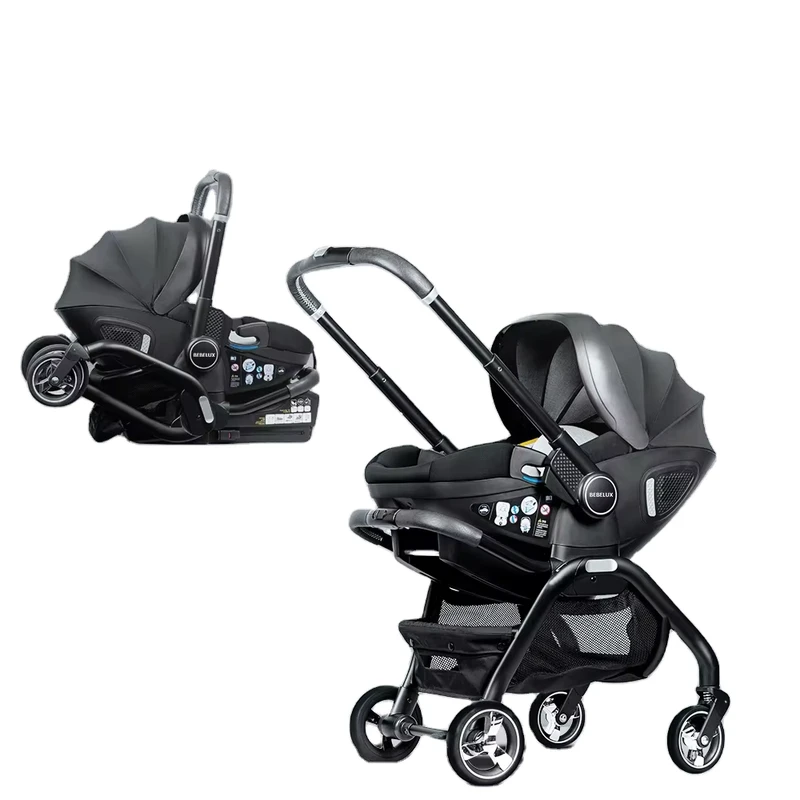 High Quality Fold Car Seat StrollerConvenient and Lightweight Infant Baby Stroller with Removable Car Seat