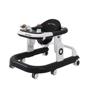 High Quality Foldable Plastic Frame Baby Walker with Music Sit To Stand Learning Classic Style