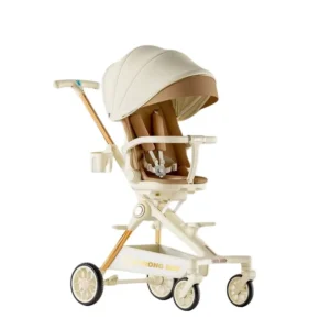 High Quality Infant Pushchair Luxurious 4 in 1 Baby Stroller Foldable Multi Function Travel Systems Baby Pram Toddler Carriage