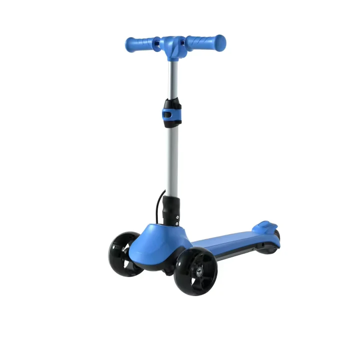 High Quality Kids Child Scooter Toys 130w Big Three Wheels Pedal Electric Scooter Kids Foldable Handlebar With Flashing Wheel