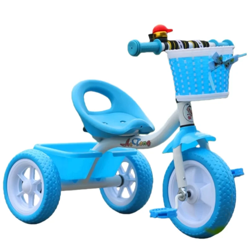 High Quality Mingtu Plastic Metal 3 Wheel Kids Tricycle Folding Shopping Basket for 2 6 Years Customized