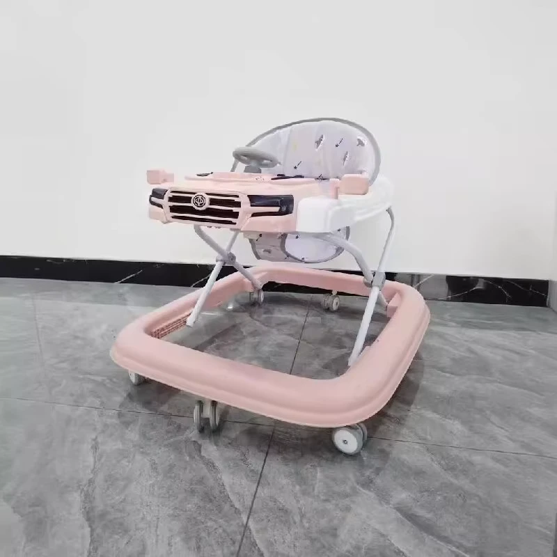 High Quality Multifunction Musical Baby Walker with Rotate Wheel New Design Plastic Frame Toddler Walker