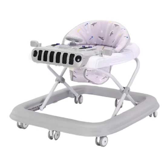 High Quality New Folding Baby Walker Sit Stand Learning Walker Children Multifunctional Baby Stroller Walker 4 in 1
