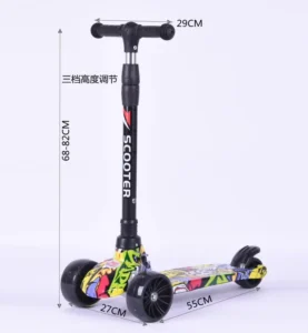 High Quality New Three-wheeled Foldable Children’s Scooter Toys Kick Scooters Foot Scooters