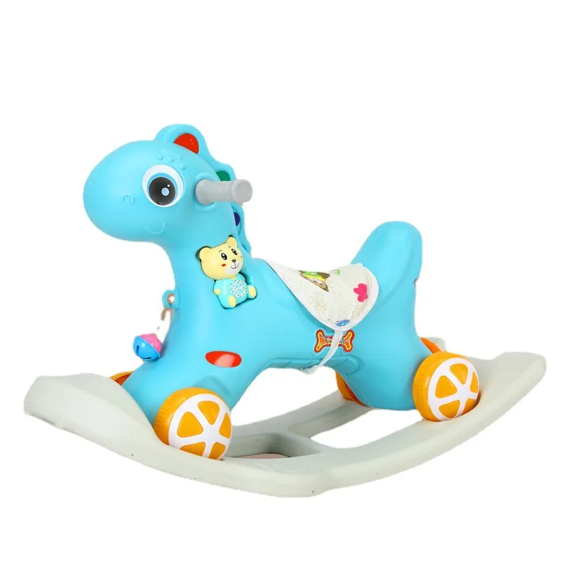 High Quality Plastic Kids Ride on Car Walking Cartoon Toy Riding Horse Baby Strollers Walkers