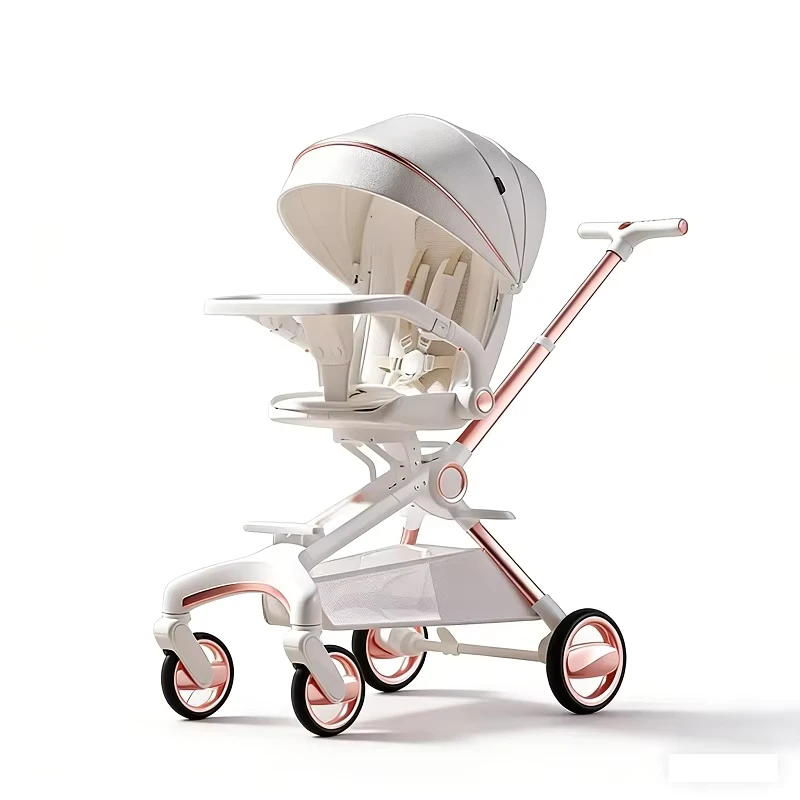 High Quality Single Push Rod 360 Degree Baby Stroller Travel Stroller for Baby Boys and Girls