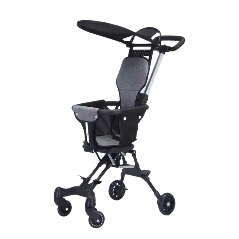 High Quality Two Way Lightweight Baby Stroller Easy to Fold Convenient Travel for Kids