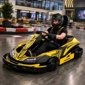 High-Speed Electric Go Kart 1000W Battery Powered Adult Racing Go Kart With OEM Customization