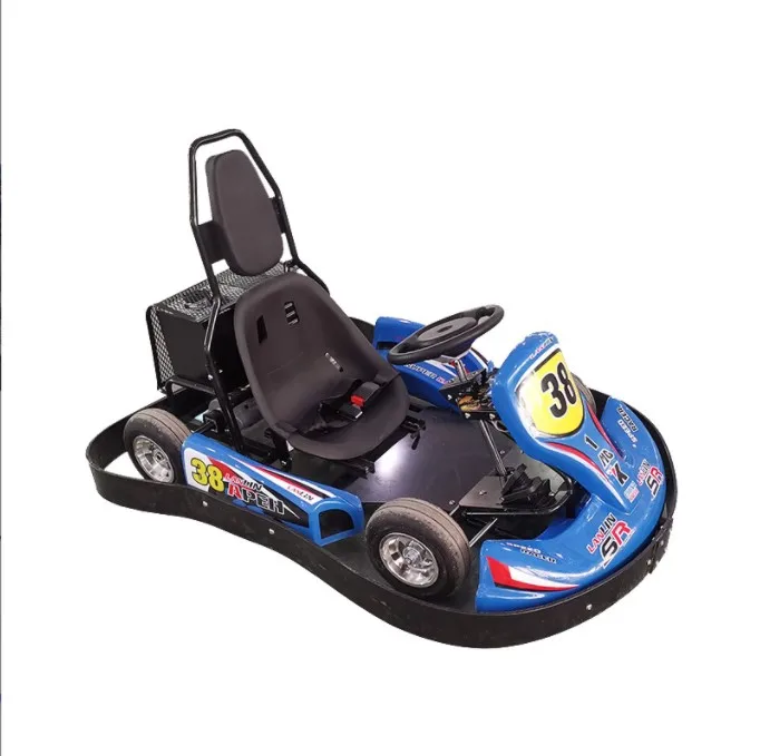 High Speed Electric Go Kart with 24V 250W Motor 7-25 km/h Racing Karting Car