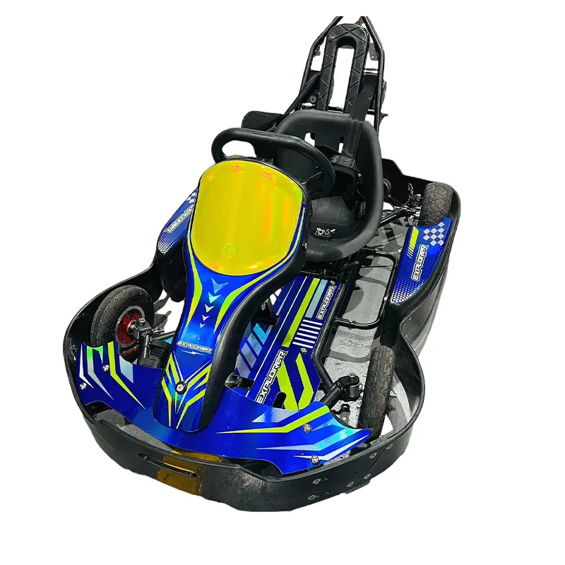 High Speed Kids Electric Racing Go Kart 500W 30KM/H Outdoor Disc Brake Belt Drive Adjustable Gear