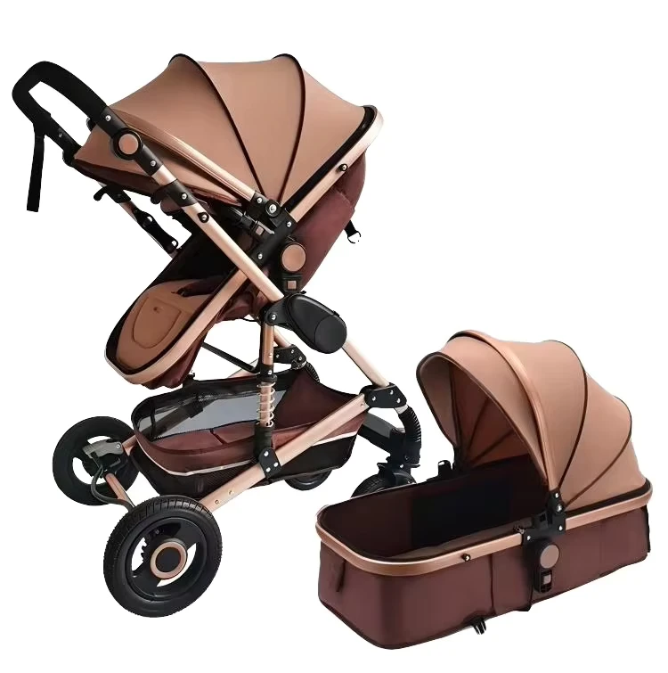High View Lightweight Multi Functional Shock Absorbing Can Sit and Lie Down Baby Stroller